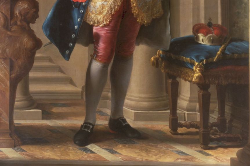 Foto: Württembergische Landesbibliothek Stuttgart Staatsporträt von Herzog Carl Eugen von Württemberg, Pompeo Batoni, 1753