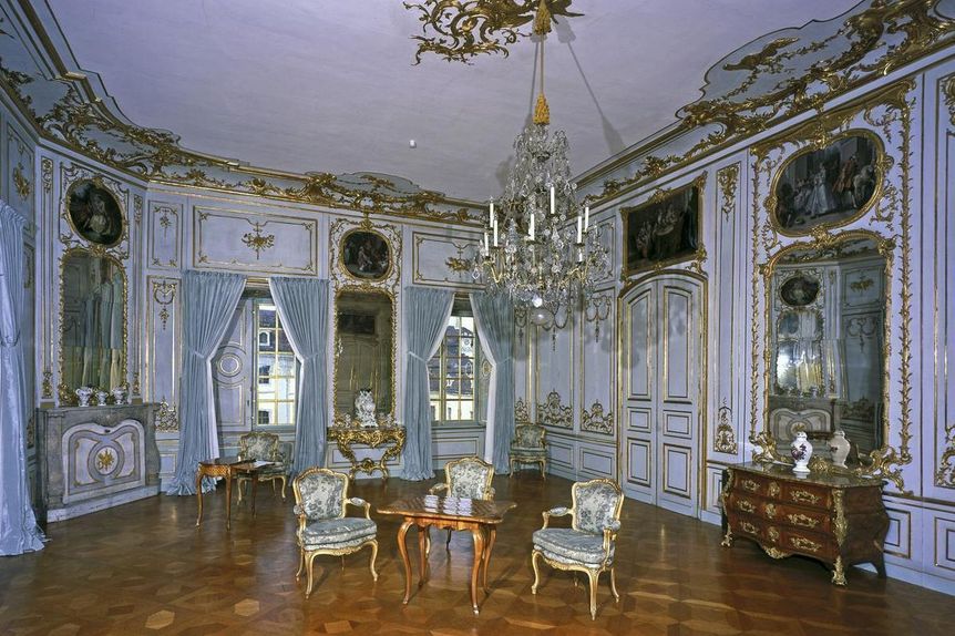 Foto: Staatliche Schlösser und Gärten Baden-Württemberg, Arnim Weischer Zweites Vorzimmer des Appartements Carl Eugens im Residenzschloss Ludwigsburg